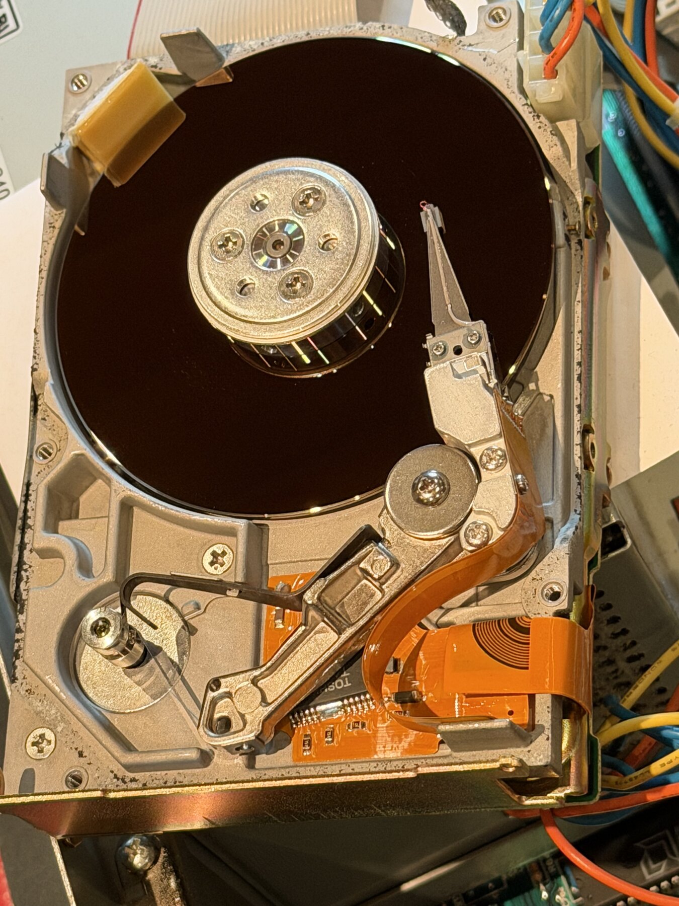 img10: Geöffnete XTA-Festplatte im PC20-III