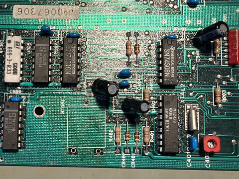 Gereinigter Bereich des PC20-III Boards